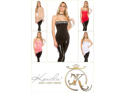 Bandeau party top Bílý