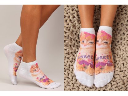 Barevné kotníkové ponožky Katey model 13