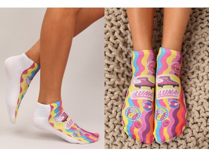 Barevné kotníkové ponožky Katey model 18