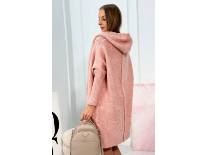 Cardigan s netopýřími rukávy Kenzie pudrově růžový