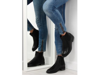 Černé kotníkové boty Xara