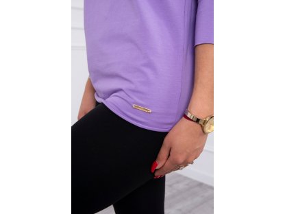 Dámské basic tričko s dlouhým rukávem Julia fialové