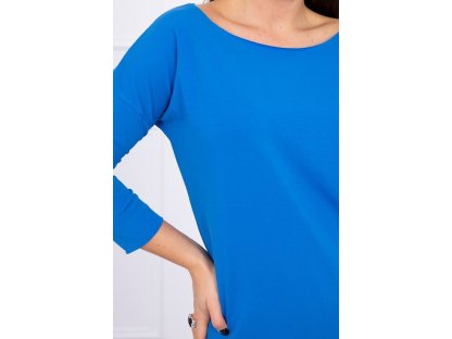 Dámské basic tričko s dlouhým rukávem Julia modré