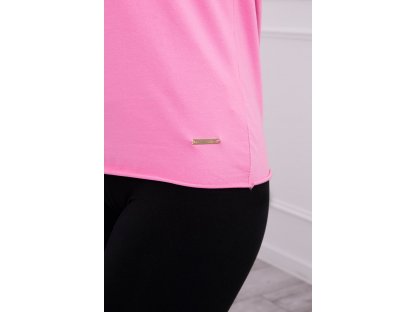 Dámské basic tričko s dlouhým rukávem Julia světle růžové