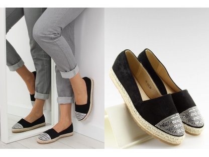 Dámské espadrilky s kamínky Maeva černé