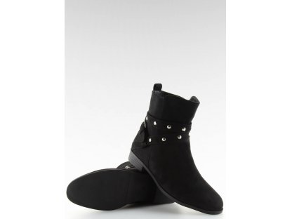 Dámské kotníkové boty s přezkou Aimie černé