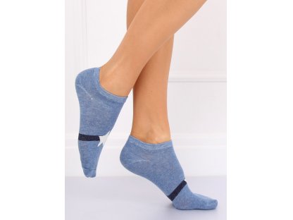 Dámské kotníkové ponožky s hvězdou Kenzie modré