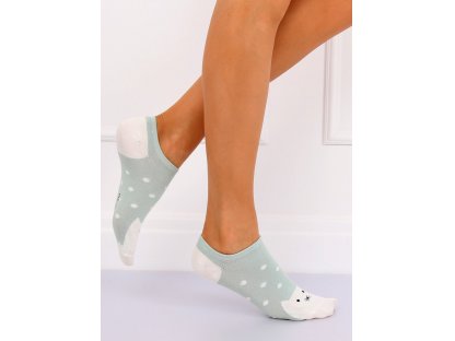 Dámské kotníkové ponožky s obličejem Maeve mint