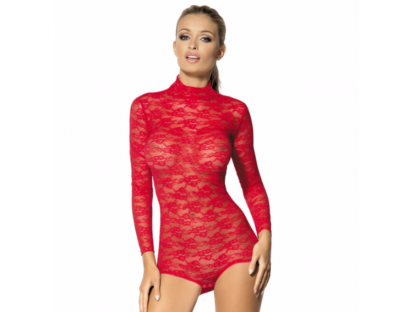 Dámské krajkové body Aubrie červené