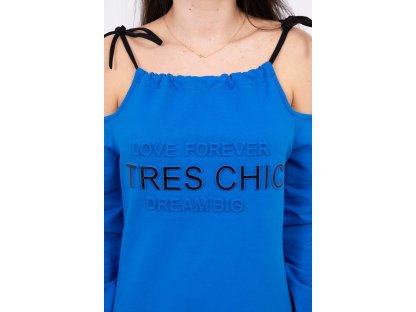 Dámské mikinové šaty TRES CHIC Skylar královsky modré