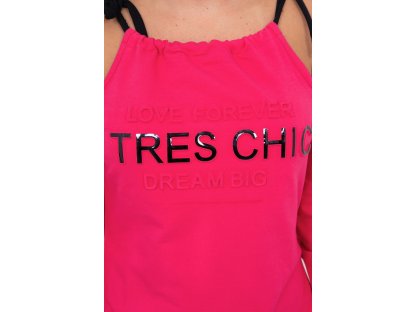 Dámské mikinové šaty TRES CHIC Skylar malinové
