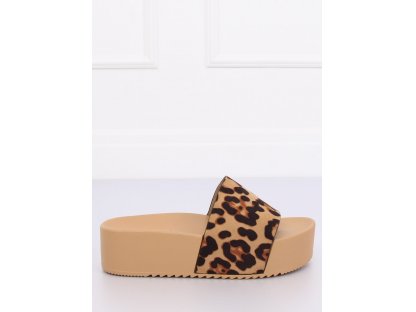 Dámské pantofle se zvířecím vzorem Kirstie leopardí