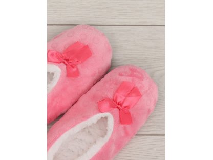 Dámské papuče s beránkem Kelley růžové