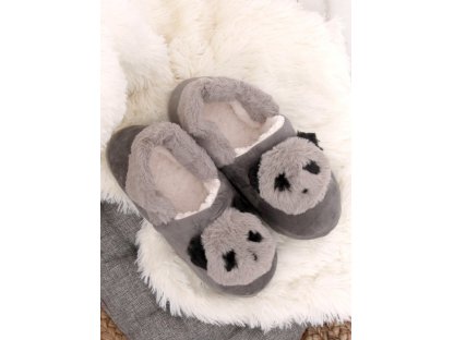 Dámské papuče s pandou Finuala šedé