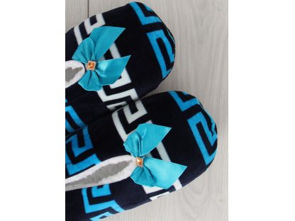 Dámské papuče se vzory Dalya modré