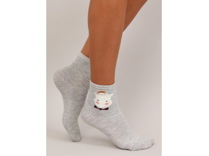 Dámské ponožky Annetta 2 páry šedé/hnědé