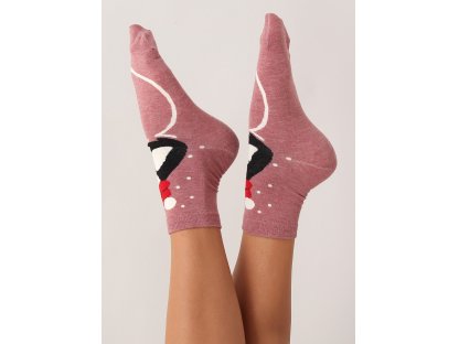 Dámské ponožky Devan 2 páry růžové/tyrkysové