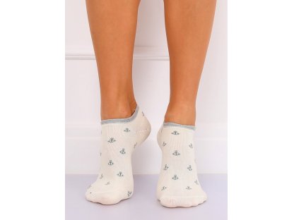 Dámské ponožky s kotvami Lizbeth béžové