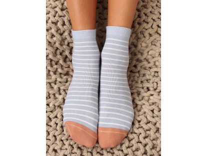 Dámské ponožky s proužky Imogene světle modré