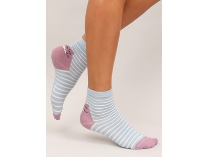 Dámské ponožky s proužky Imogene tyrkysové