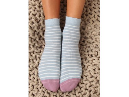 Dámské ponožky s proužky Imogene tyrkysové
