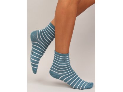 Dámské proužkované ponožky Maisie modré