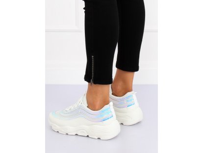 Dámské sportovní boty s hologramem Brandie bílé/modré