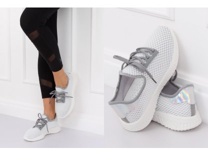 Dámské sportovní boty s hologramem Delicia šedé