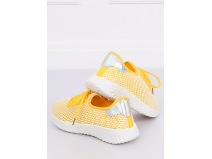 Dámské sportovní boty s hologramem Delicia žluté