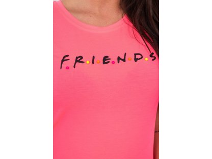 Dámské tričko FRIENDS Joni neonově růžové