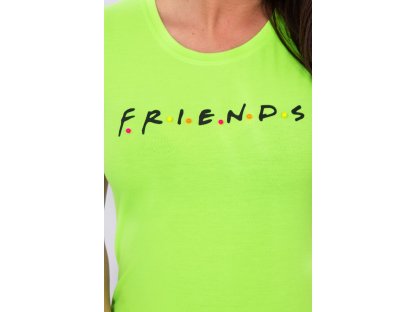 Dámské tričko FRIENDS Joni neonově zelené