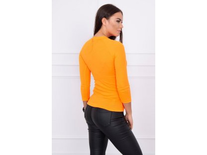 Dámské tričko s knoflíky Roxane neonově oranžové