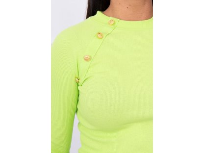 Dámské tričko s knoflíky Roxane zelené