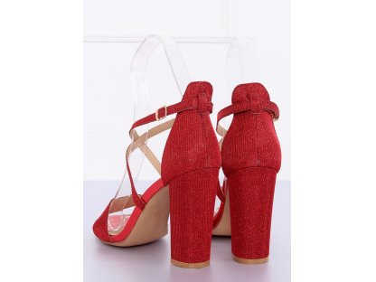 Dámské třpytivé sandály Ansonia červené