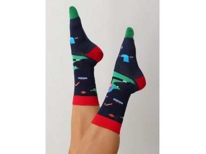 Dámské vysoké vánoční ponožky Bindy