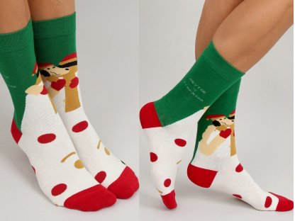 Dámské vysoké vánoční ponožky Lorin