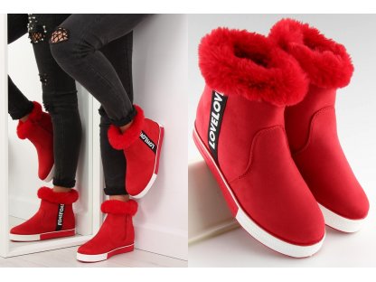 Dámské zateplené sportovní boty Aimey červené