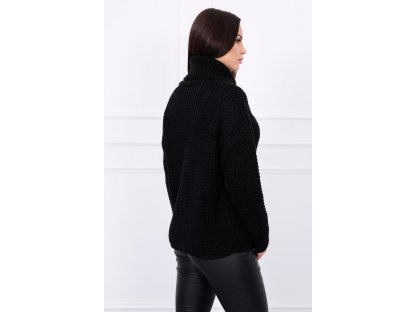 Dámský pletený oversize rolák Annie černý