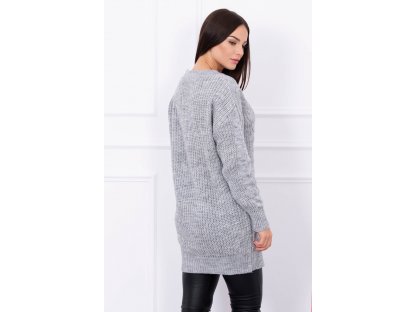 Dámský pletený svetr Stormy šedý