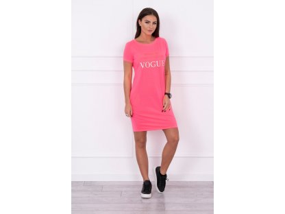 Denní šaty s nápisem Alyx neonově růžové
