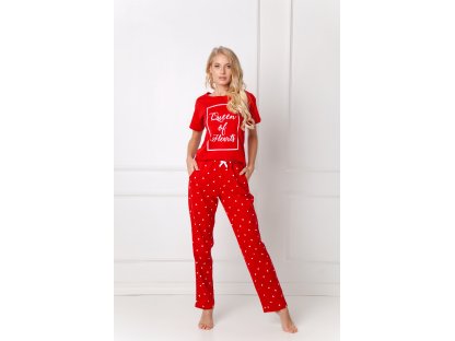 Dlouhé pyžamo Berta červené
