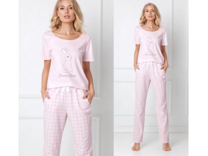 Dlouhé pyžamo s králíčkem Felice růžové