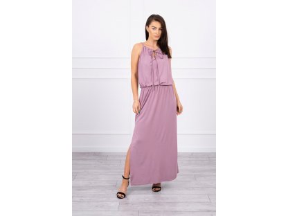 Dlouhé šaty v boho stylu Alannis fialové