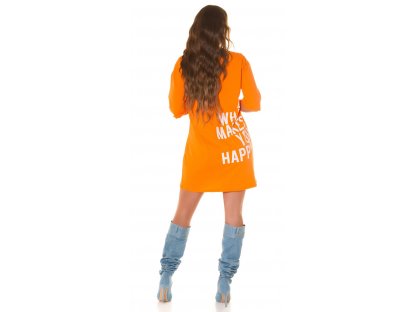 Dlouhé tričko Sadie oranžové