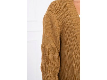 Dlouhý pletený cardigan Brittney camel