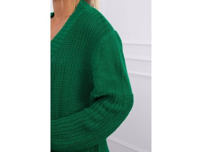 Dlouhý pletený cardigan Brittney zelený