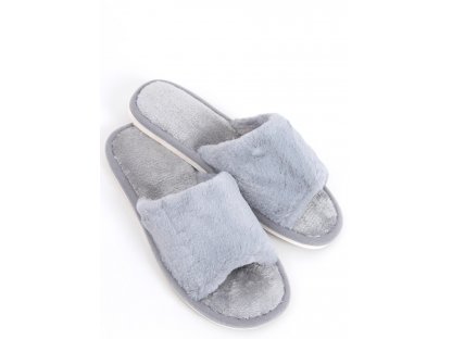 Domácí plyšové pantofle Abagail šedé