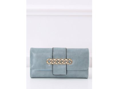 Elegantní peněženka se zlatým ornamentem Clarice modrá