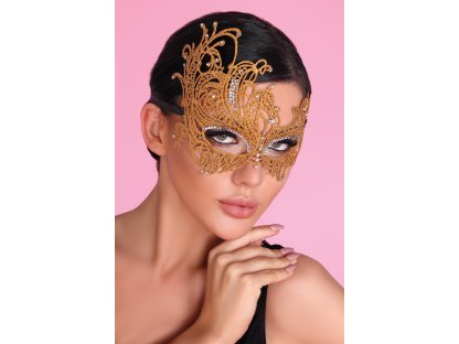 Erotická maska Pheobe zlatá