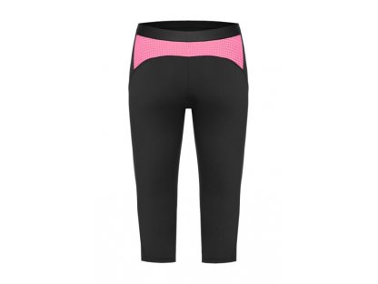 Fitness legínové kraťasy Katie černé/růžové